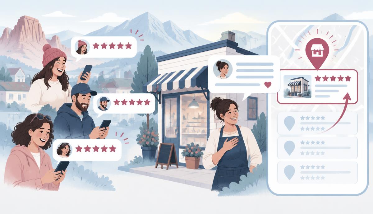 Utah business earning customer reviews that strengthen local search visibility