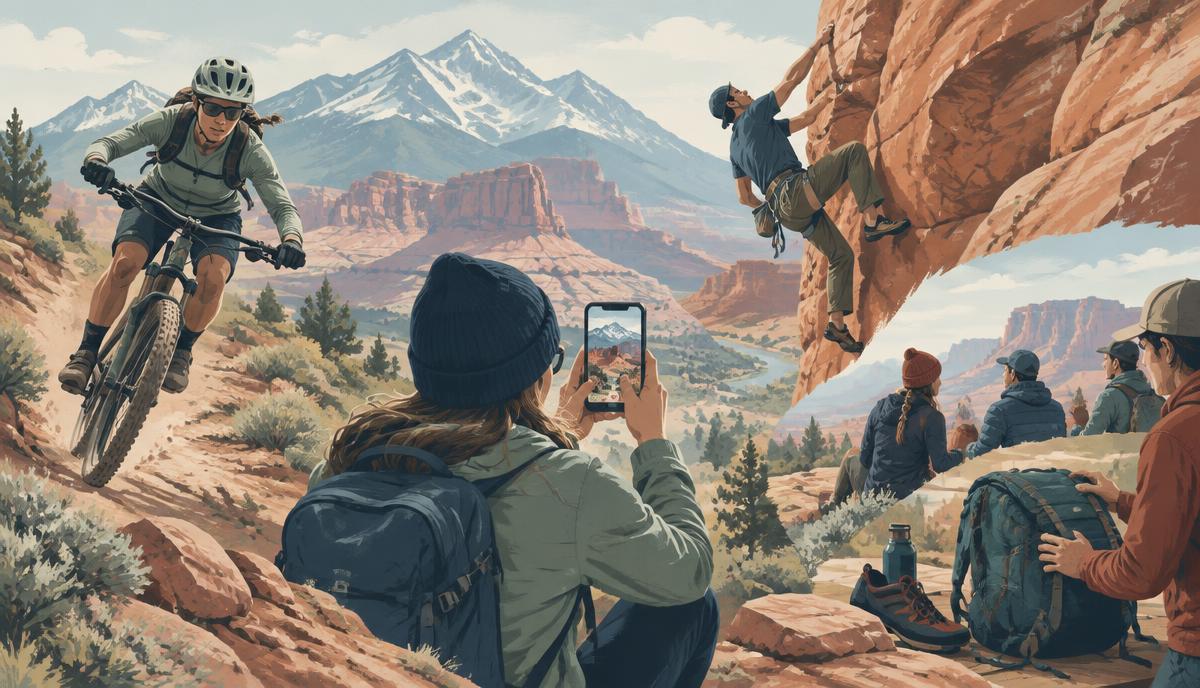 Outdoor adventure brand creating content across Utah landscapes