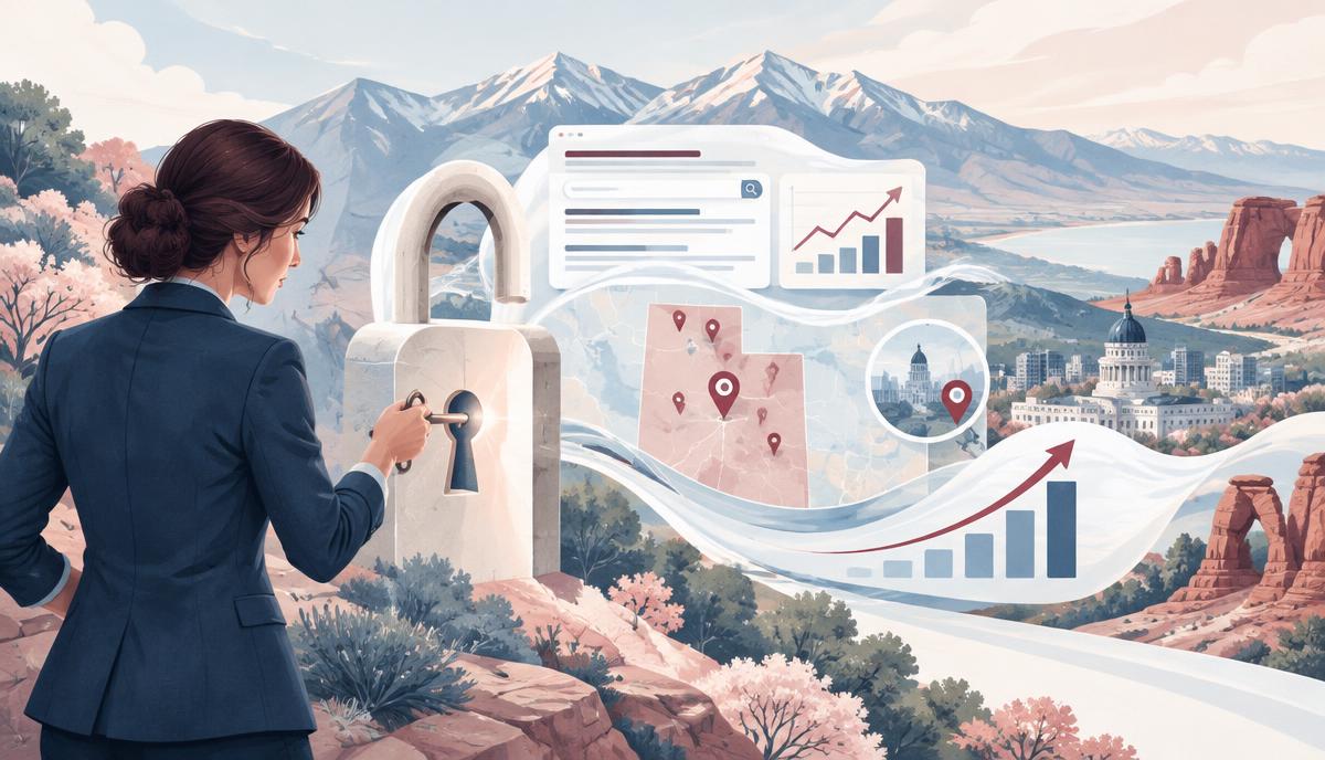 Utah SEO professional using AI tools to analyze search growth opportunities