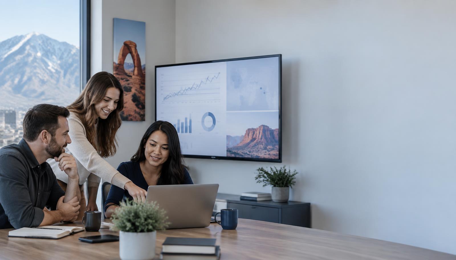 Utah SEO team collaborating on AI search visibility and website performance