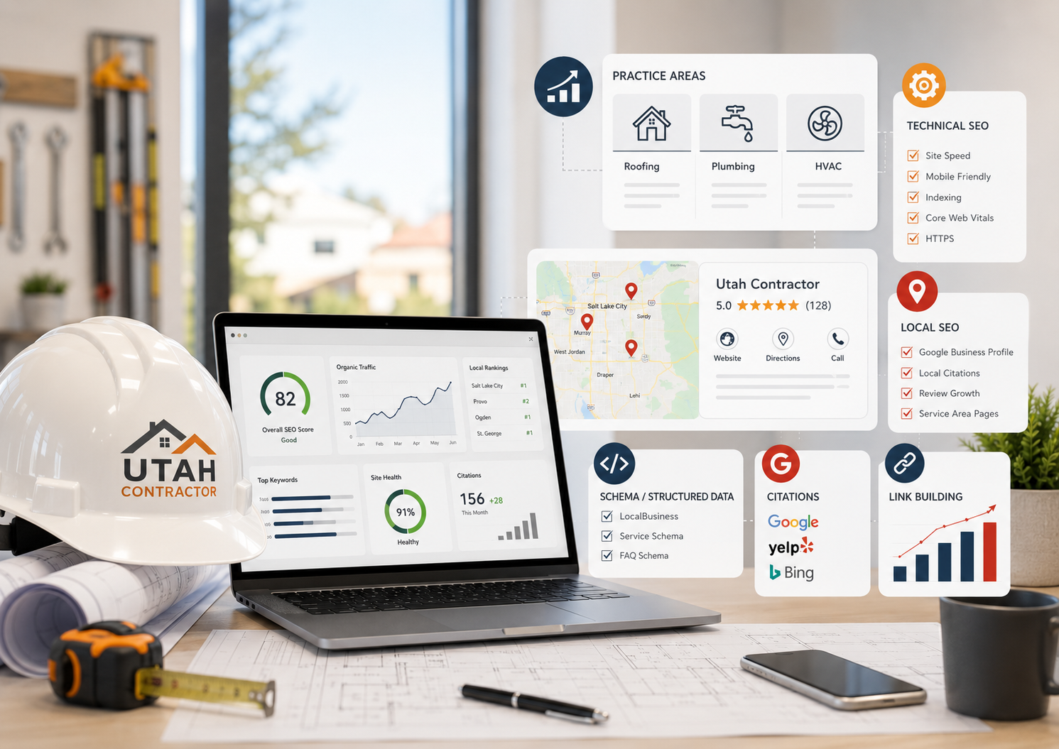 SEO for contractors home service Utah